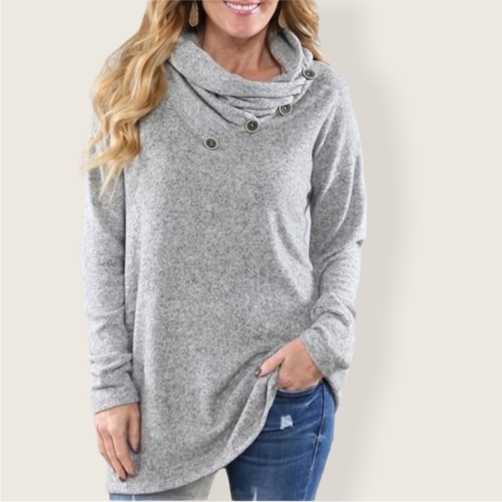 🆕 Magnolia Cowl Neck Sweater, L